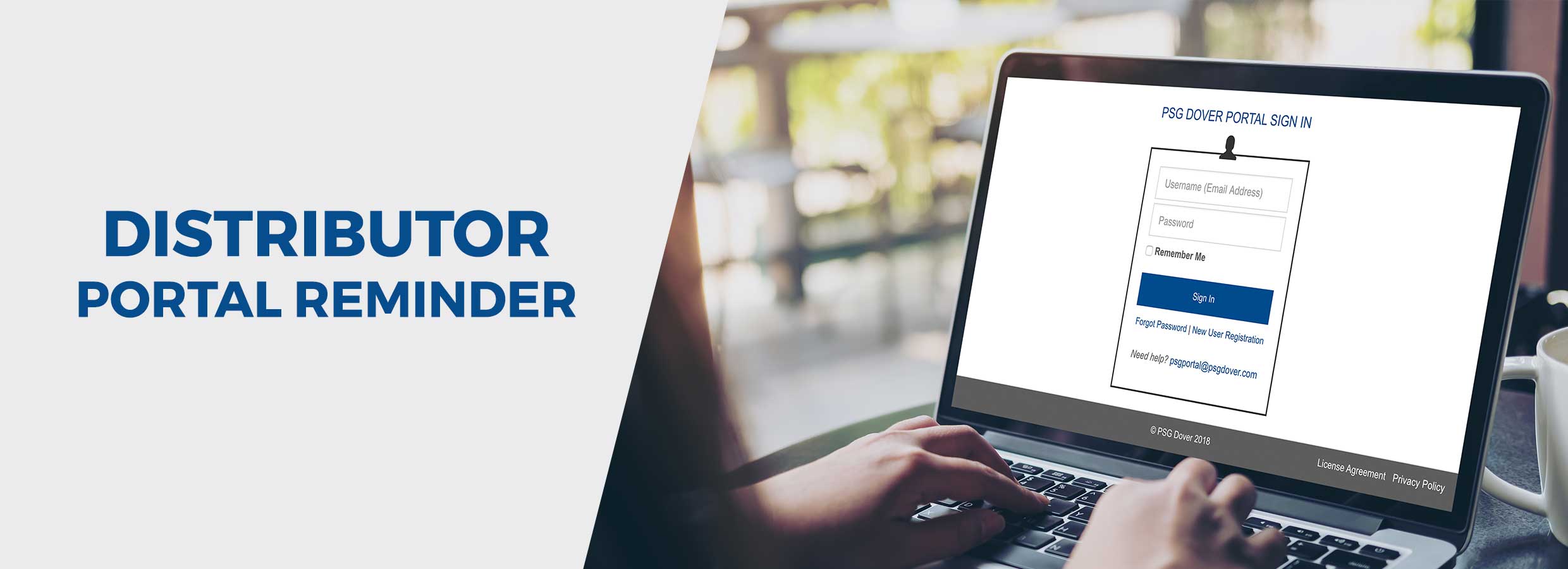 New Distributor Portal