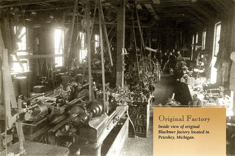 Inside view of original Blackmer factory located in Petoskey, Michigan