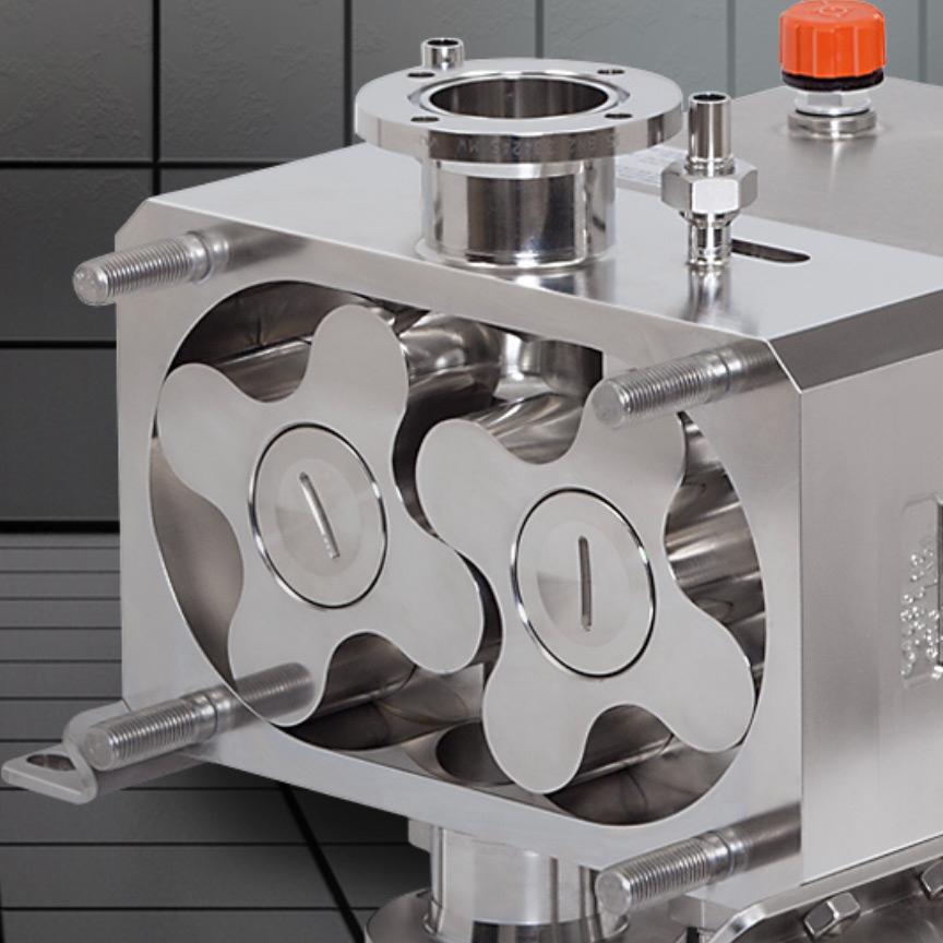 A hygienic rotary pump