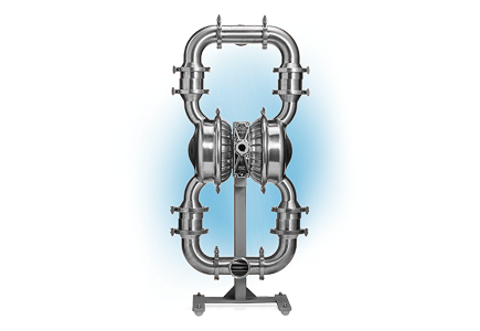 An air-operated double-diaphragm pump