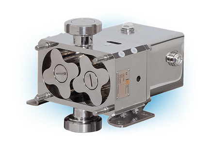 A rotary lobe pump