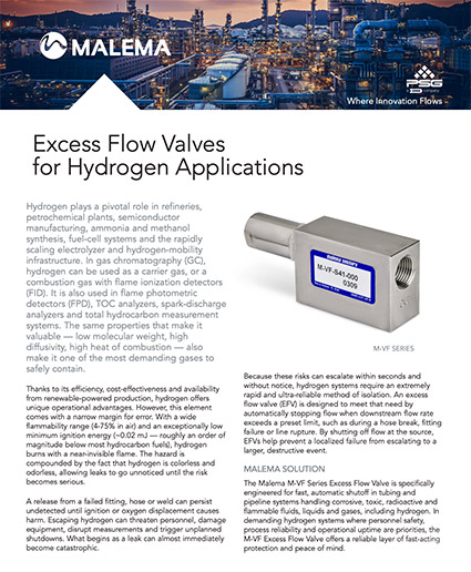 Excess Flow Valves for Hydrogen Applications white paper cover