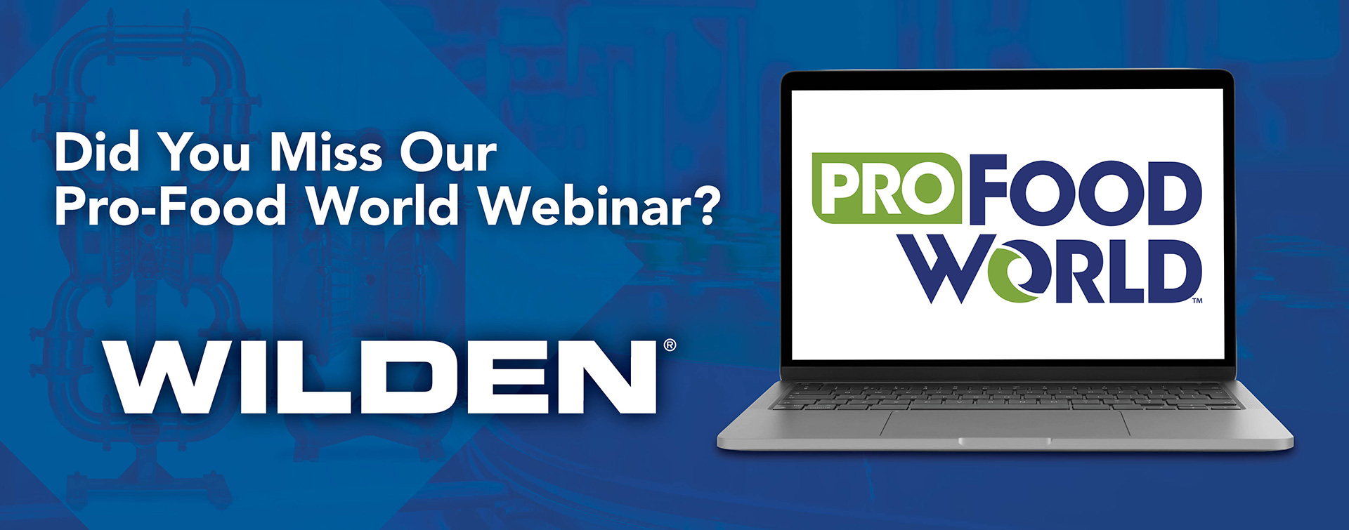 Wilden Pro Food World Webinar Promotion Tactics