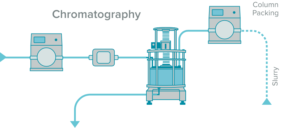 Chromatography flow example